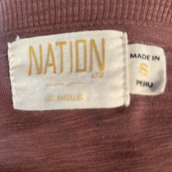 Dusty mauve Nation tee - Picture 7 of 7